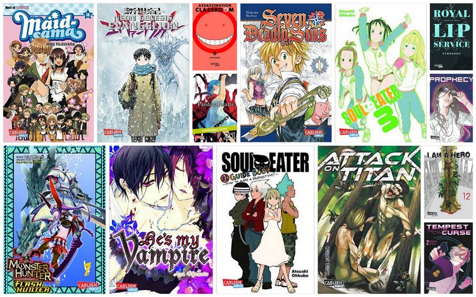 Manga Neuerscheinungen Deutschland April 2015: Carlsen Comics