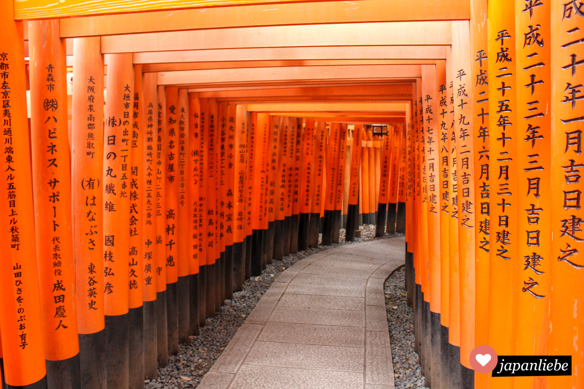 Im Herbst 2014 war Japan als Reiseland erst im Kommen und man hatte entspannt Zeit, am Fushimi Inari Taisha Schrein Fotos der schönen roten torii zu schießen.