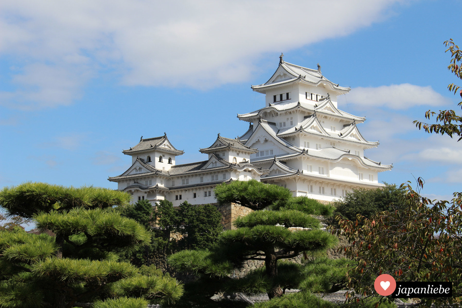 Seit 1993 UNESCO Weltkuturerbe: die weiße Burg von Himeji.