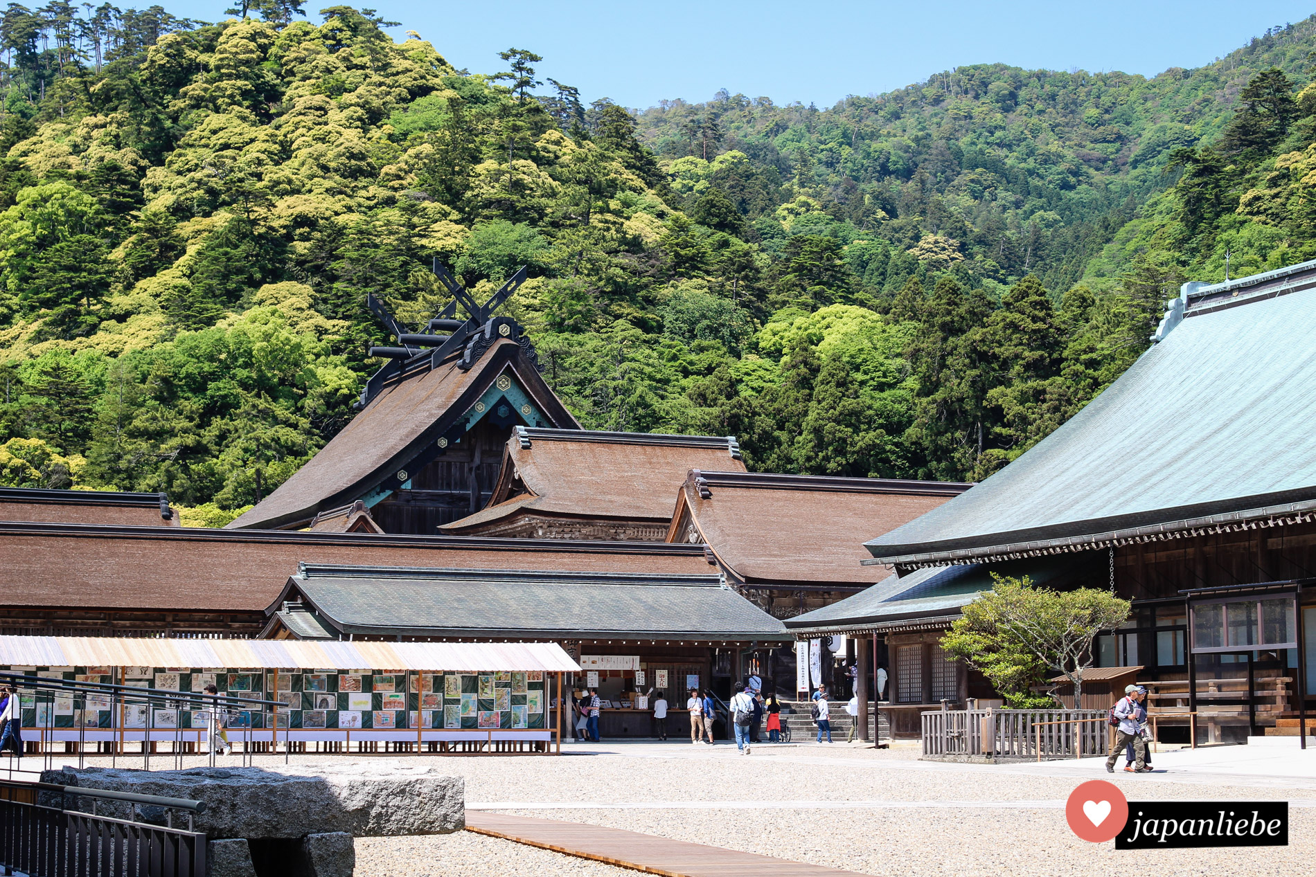 Auf dem Gelände des Izumo-taisha Schreins – Japans zweitwichtigstem Schrein.