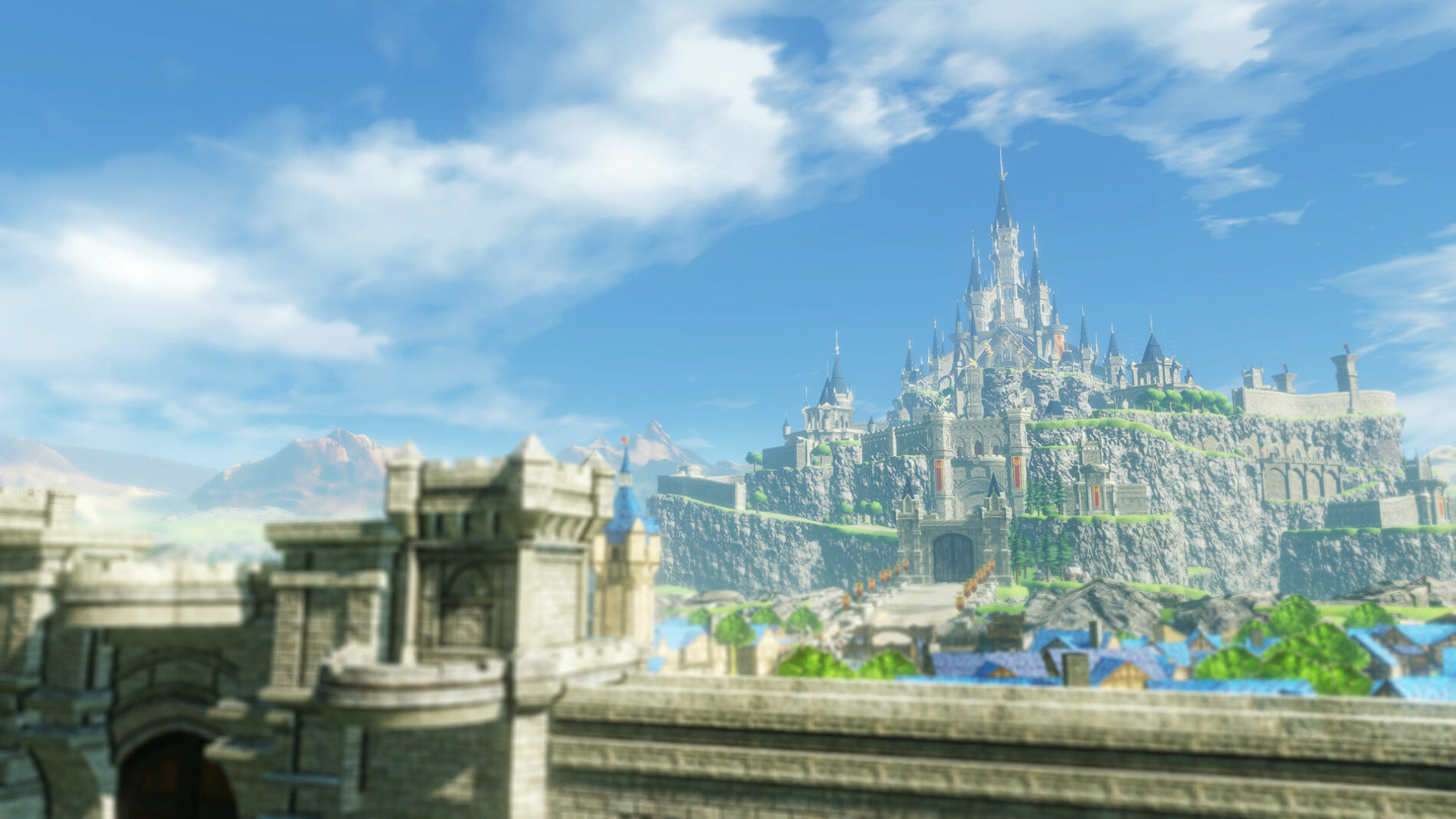 Schloss Hyrule in voller Pracht in "Zeit der Verheerung". (Foto: Nintendo)