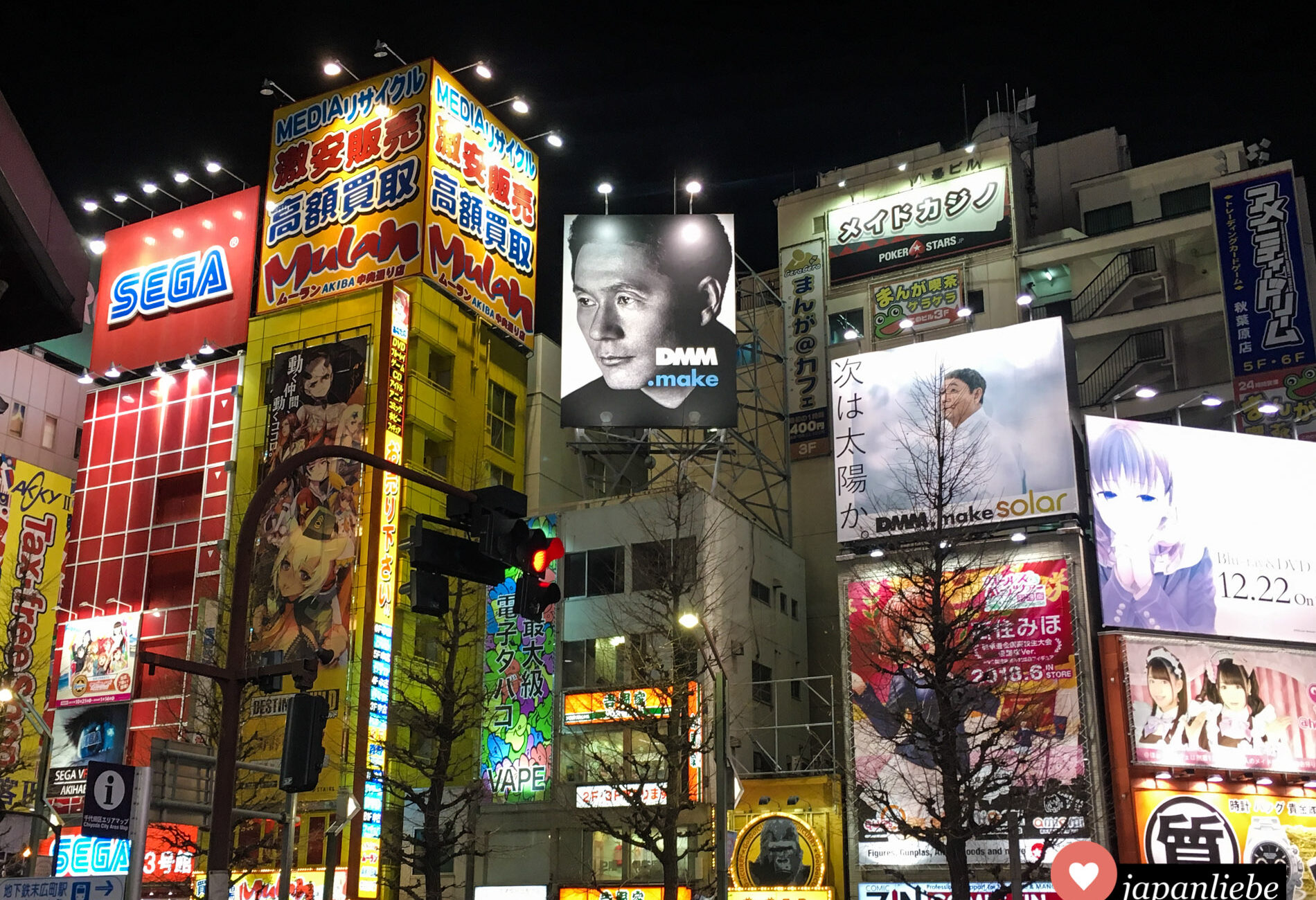 Akihabara bei Nacht.