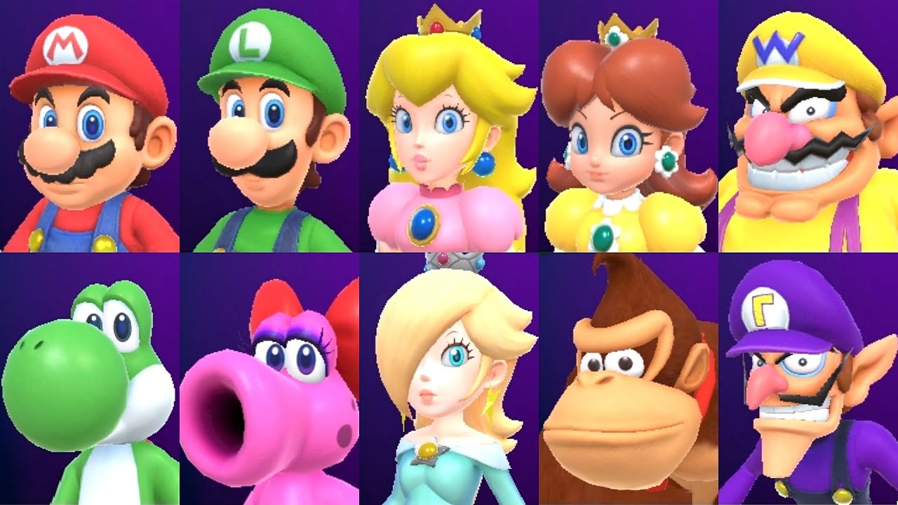Insgesamt zehn klassische Charaktere stehen in "Mario Party Superstars" zur Auswahl.