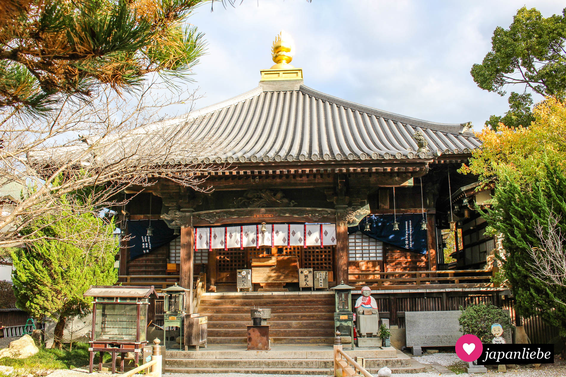 Die Daishi-dō-Halle des Ryōzen-ji-Tempel.