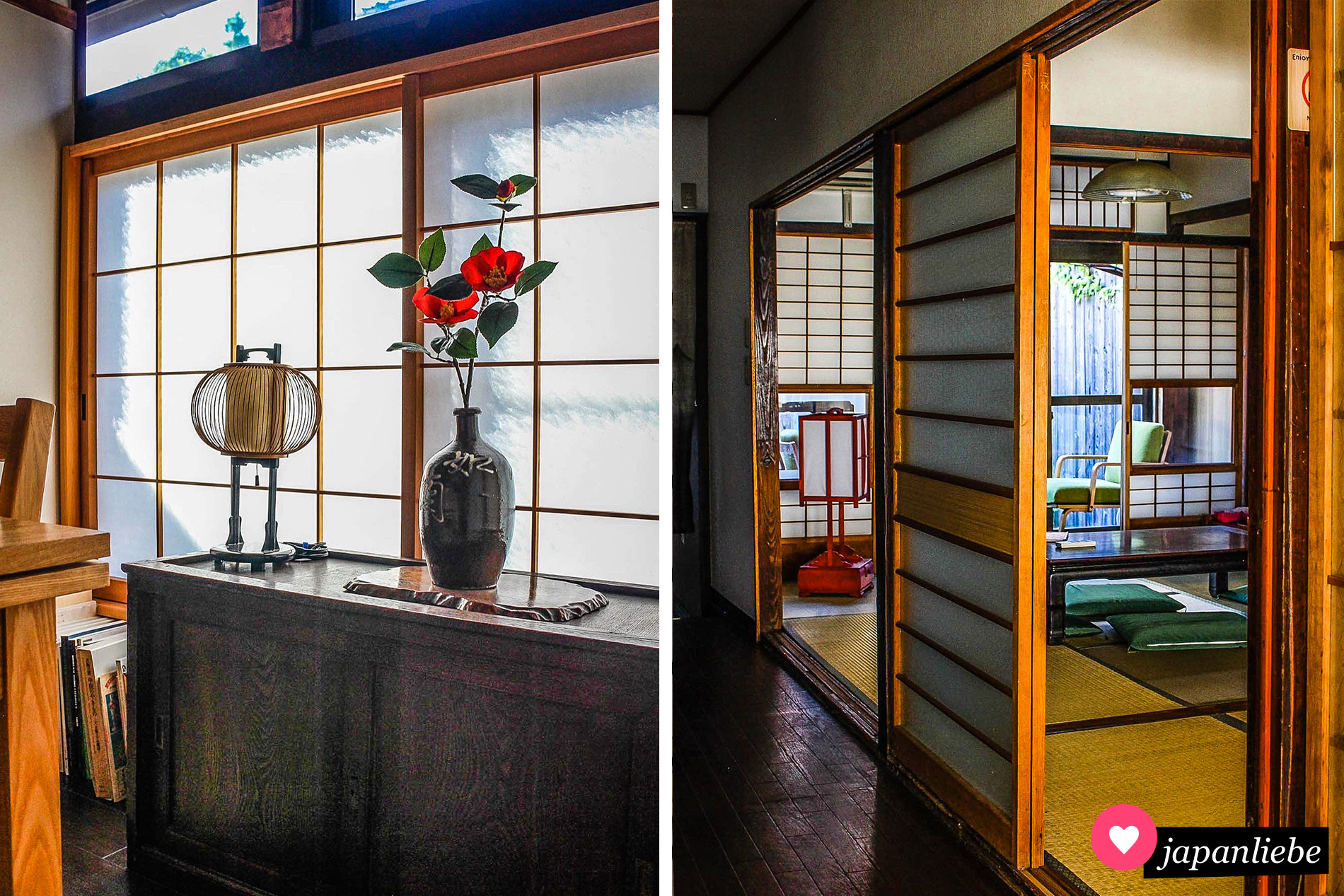 Eindrücke aus dem Ferienhaus „Koyasu“ von Japan Experience in Kyōto.