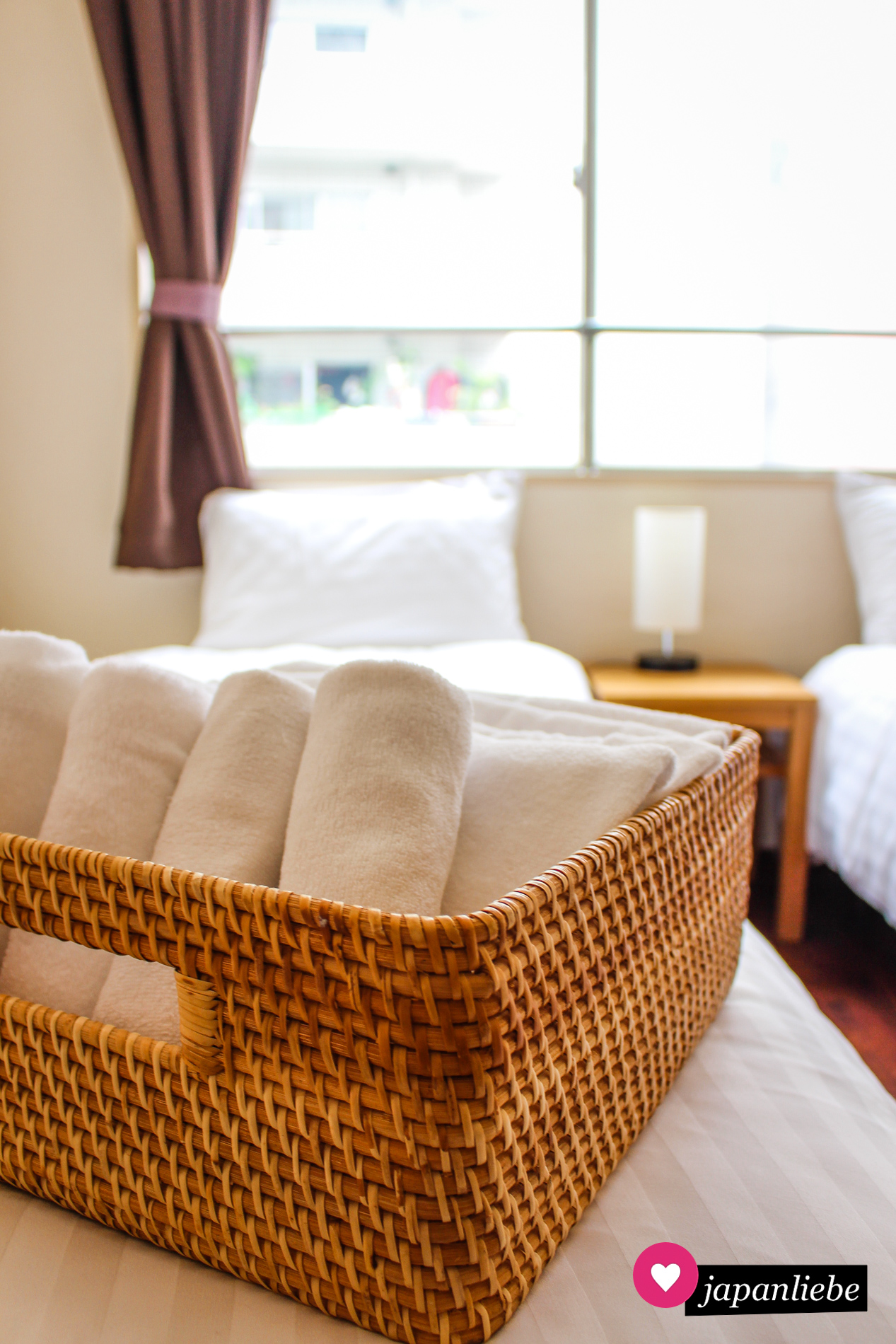 In den Ferienwohnungen von Japan Experience war alles vorhanden, was ich brauchte, vom Handtuch bis zum Reiskocher. Auch konnte ich zwischen westlichen Betten und "futon" zum Schlafen wählen.
