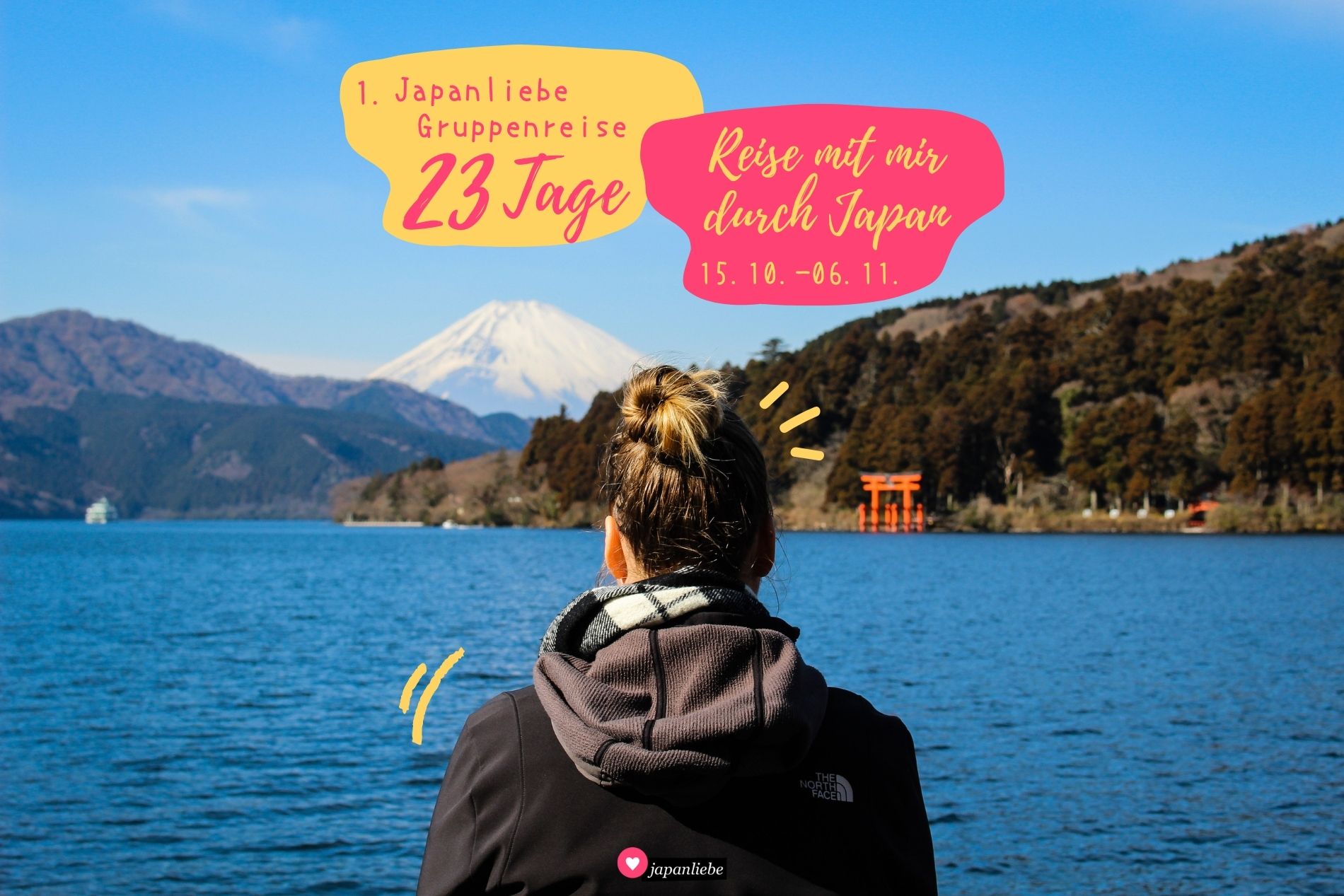 Erkunde insgesamt 23 Tage Japan mit mir als Reiseführerin bei der ersten Japanliebe-Gruppenreise im Herbst 2023.