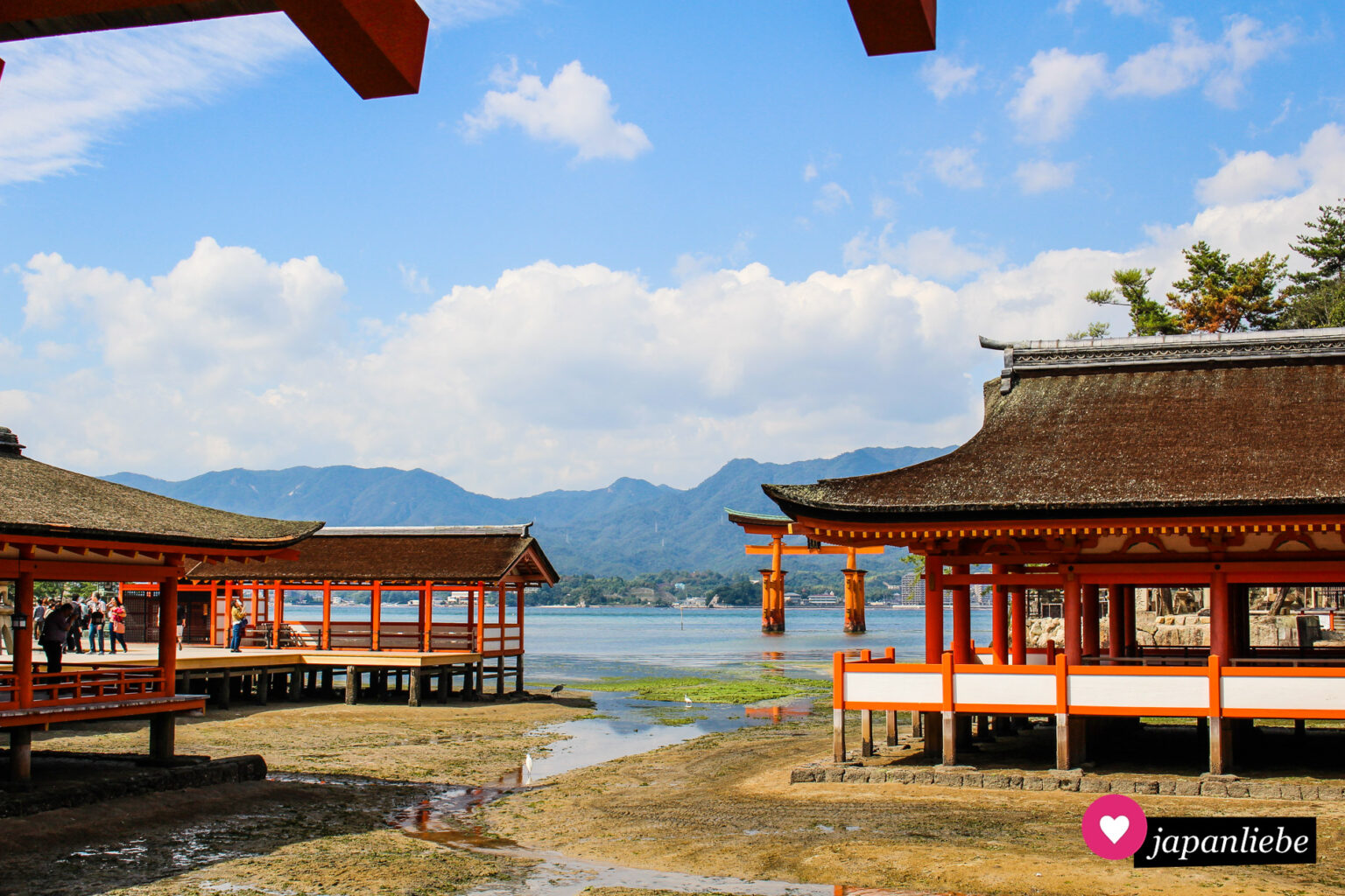 Japans Bekanntester Schrein Und Sein Tor Im Wasser [unesco