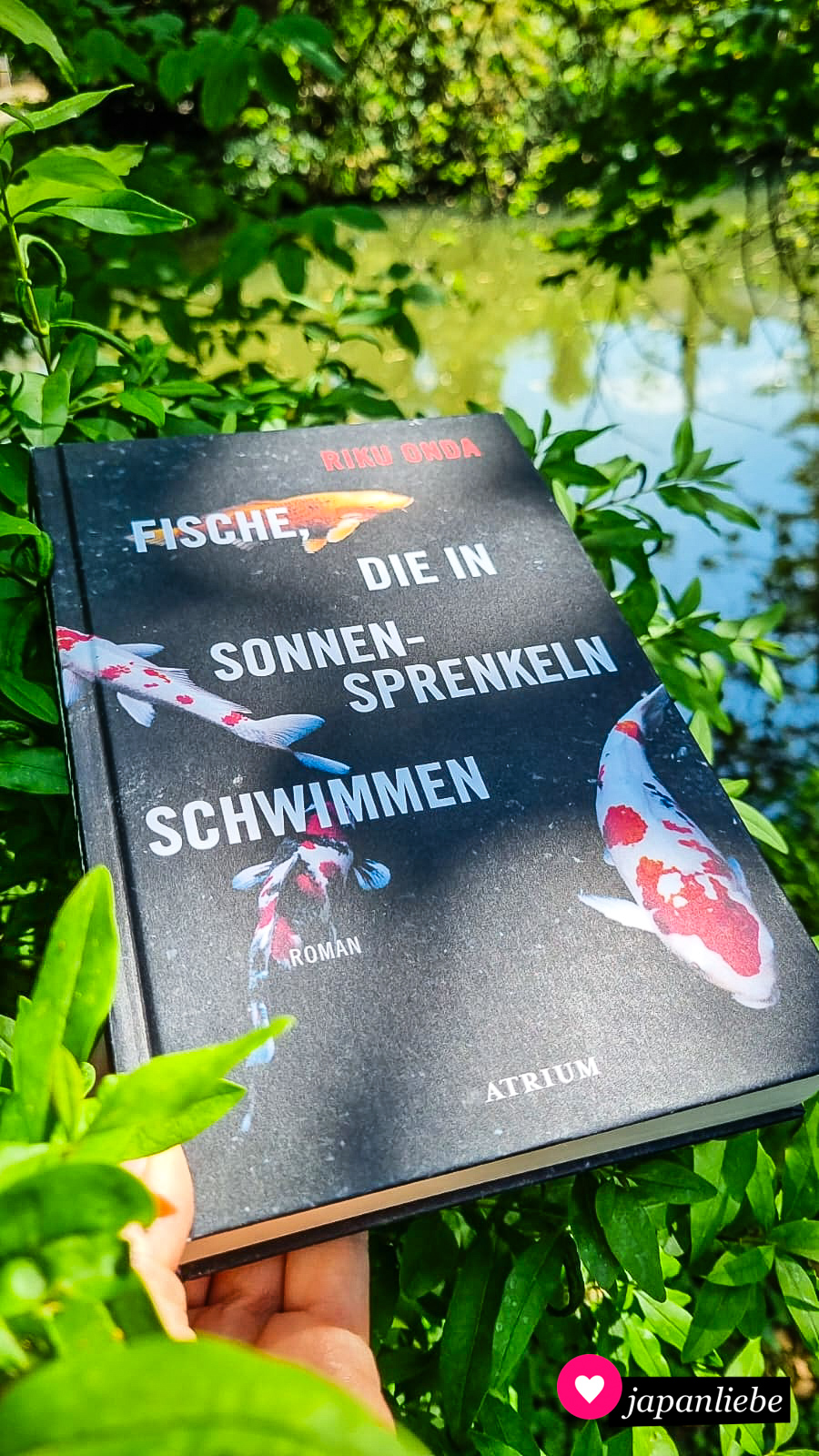 Eines meiner Lieblingsbücher in 2023: „Fische, die in Sonnensprenkeln schwimmen“ von Riku Onda.