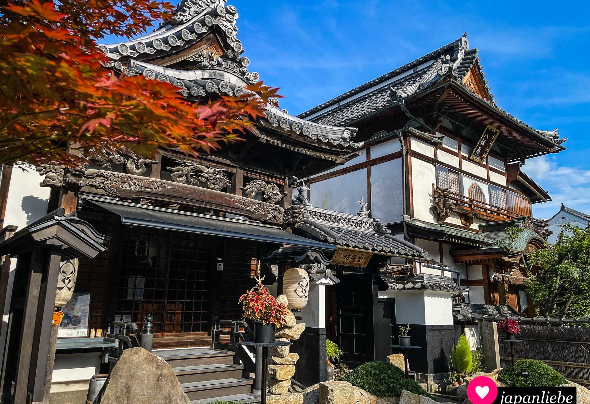 Eine Tempelunterkunft in Nagano.